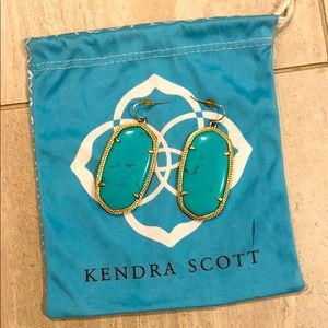 Teal Kendra Scott Earrings